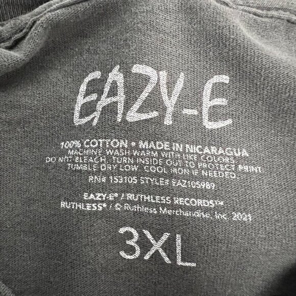 Easy E Men’s Crew Neck Short Sleeve T-Shirt Gray/Multi Size 3XL - Picture 8 of 9